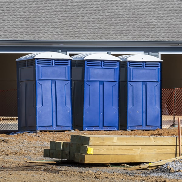 what is the maximum capacity for a single portable toilet in Stuyvesant